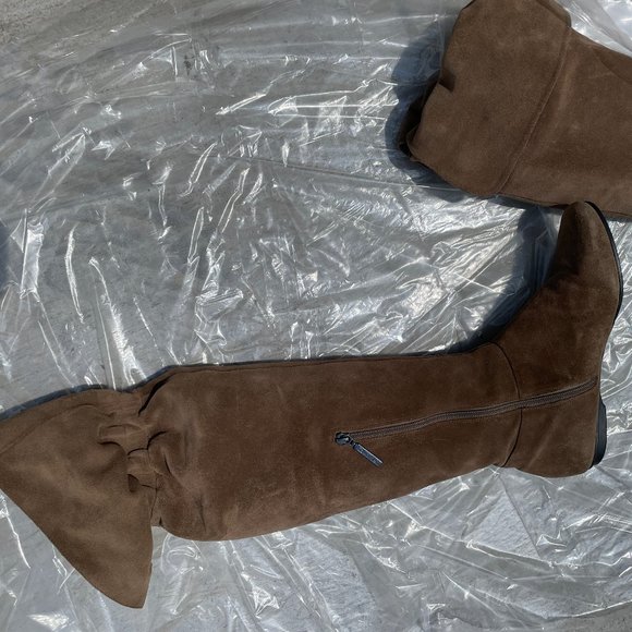 Calvin Klein Suede Knee-High/ Over-Knee Boots - Picture 2 of 5